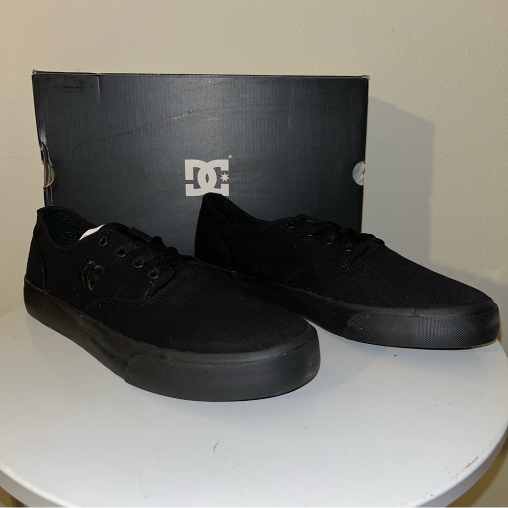 New DC shoes triple blackFlash 2 TX MX skateboarding sneakers lace up men size 9